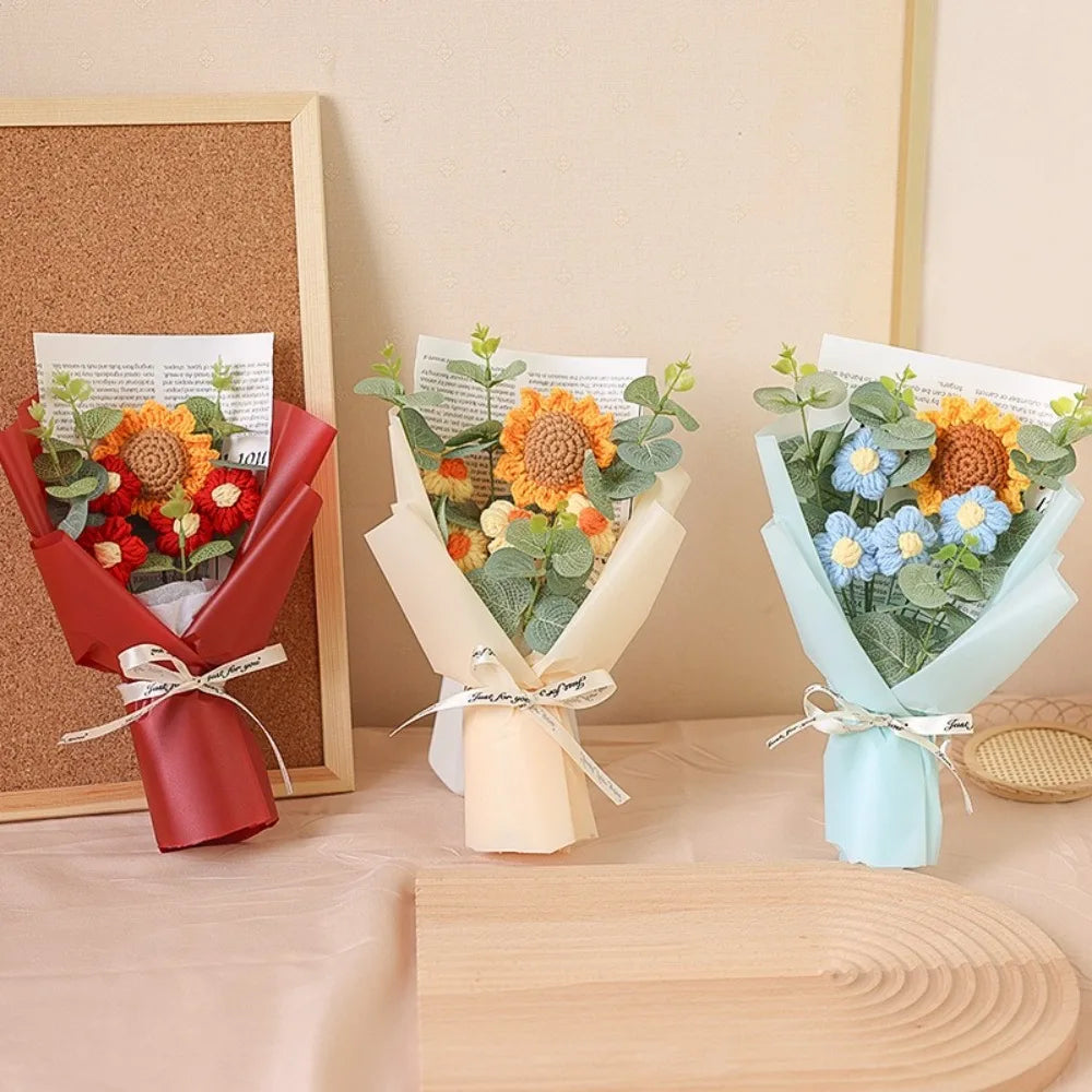 Handmade Crochet Flower Bouquet