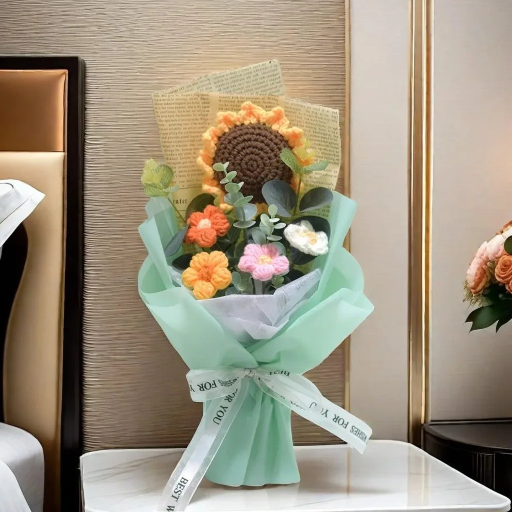 Handmade Crochet Flower Bouquet
