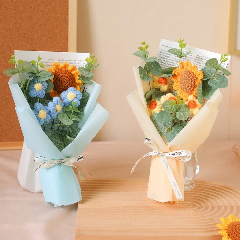 Handmade Crochet Flower Bouquet