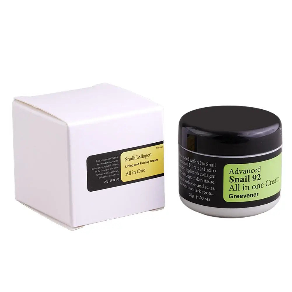 Snail Collagen Face Cream and Repair Essence Set – Korean Skin Care for Lifting, Moisturising