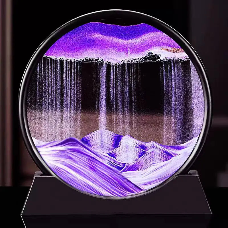 3D Moving Sand Art Glass Relaxing Flowing Sand Decor – ABSI VENTURE