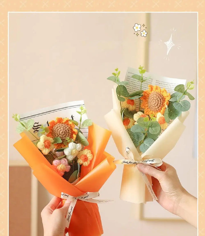 Handmade Crochet Flower Bouquet