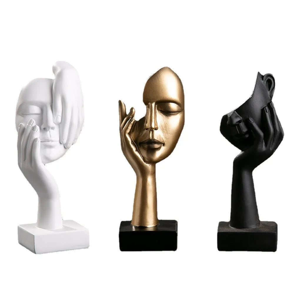 Nordic Abstract Face Resin Statue - ABSI VENTURE Home Decor