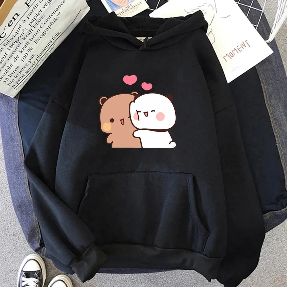 Bubu & Dudu Panda Hoodie for Women – Kawaii Harajuku Top