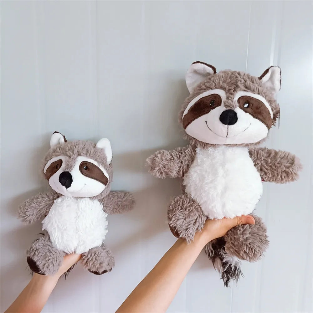 Kawaii Raccoon Plush Toy – Cute Soft Stuffed Animal Pillow, Adorable Raccoon Doll for Girls