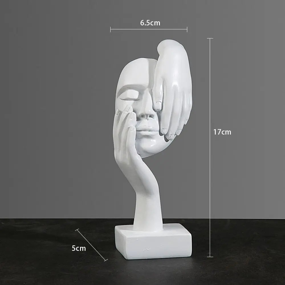Nordic Abstract Face Resin Statue - ABSI VENTURE Home Decor