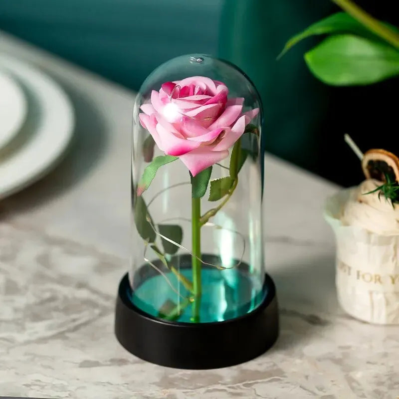 Enchanted Rose LED Glass Dome | Viral Romantic Gift and Aesthetic Room Decor