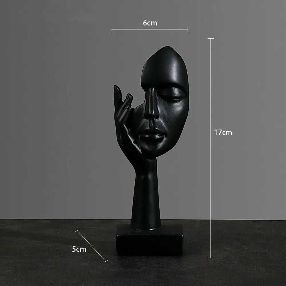 Nordic Abstract Face Resin Statue - ABSI VENTURE Home Decor