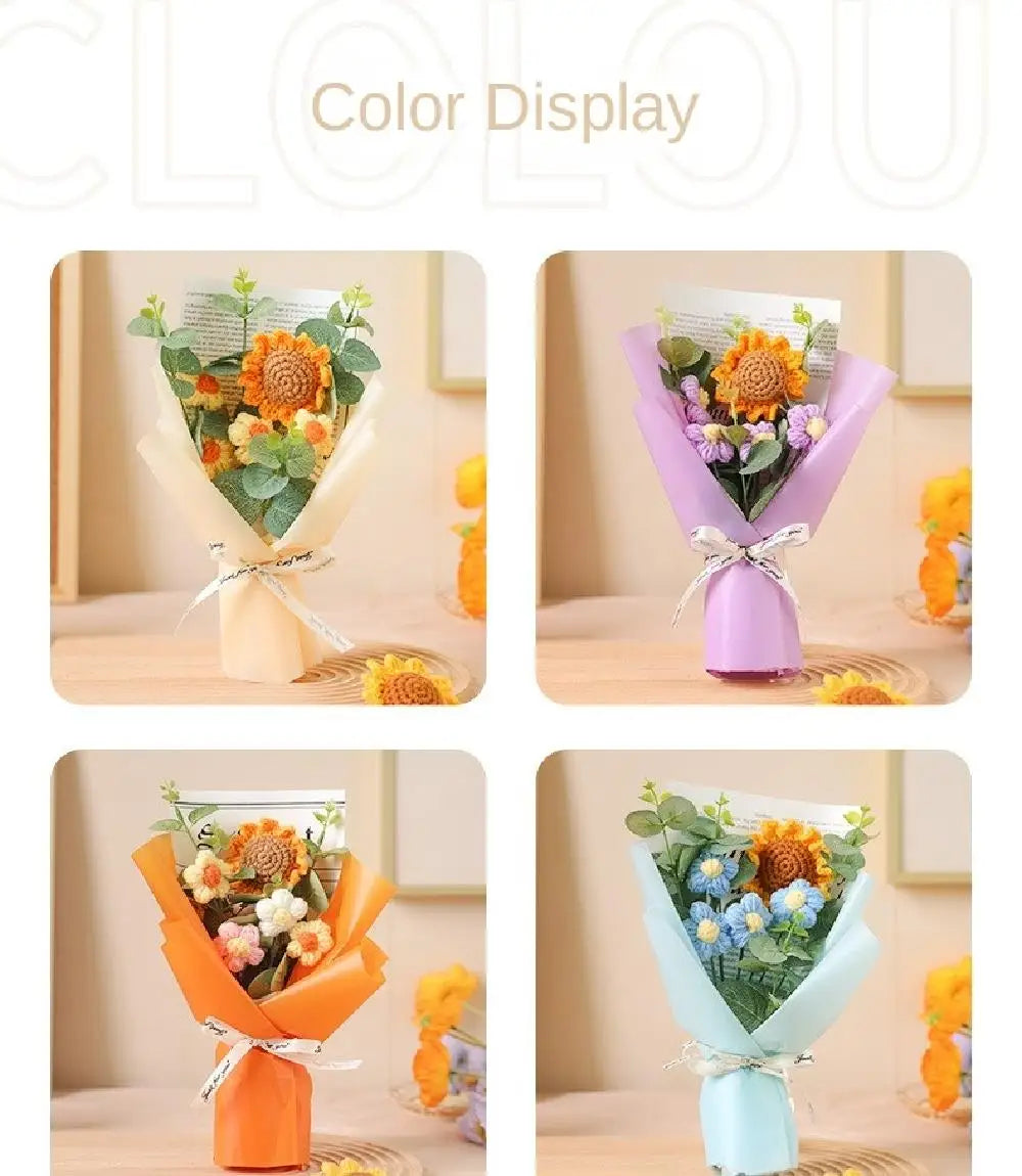 Handmade Crochet Flower Bouquet