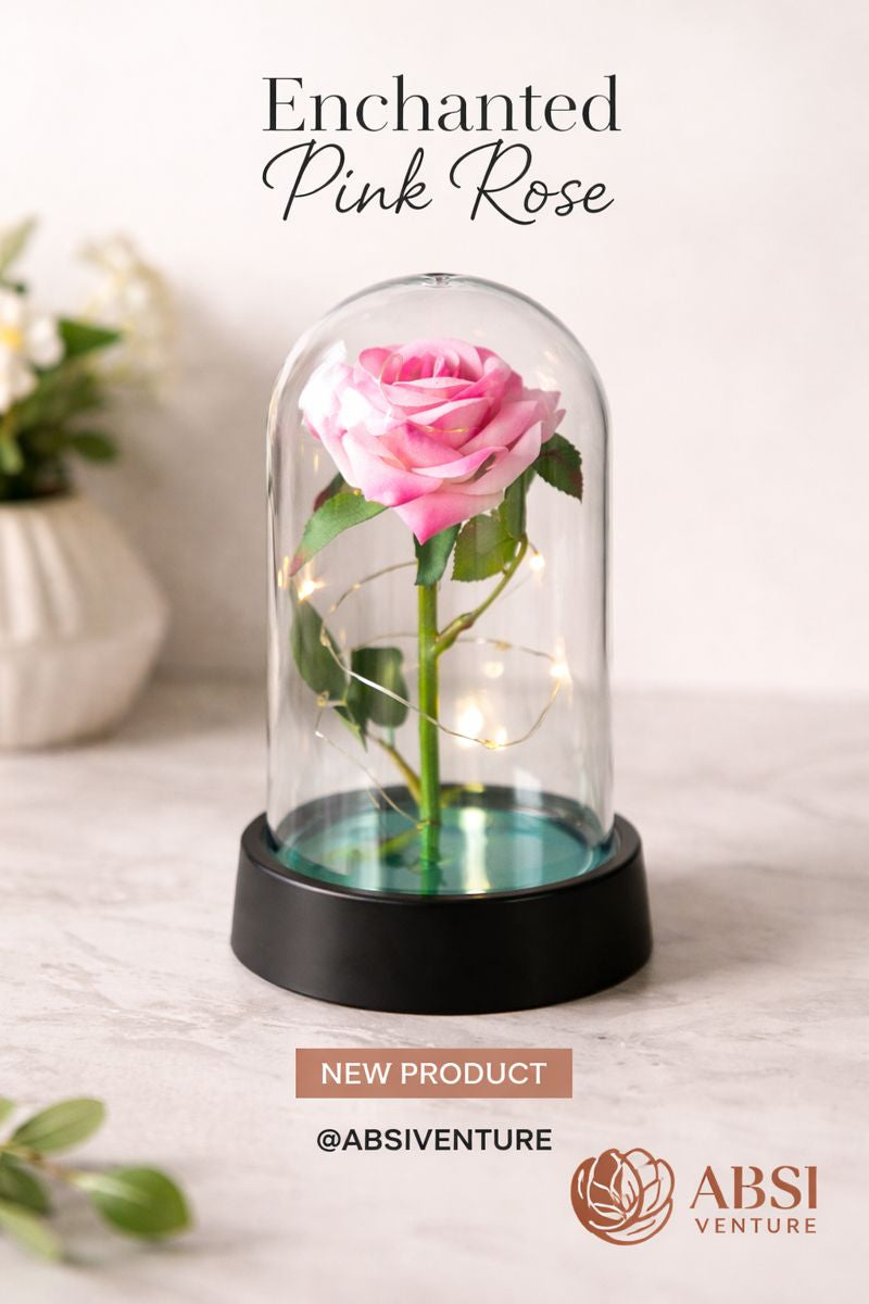 Enchanted Rose LED Glass Dome | Viral Romantic Gift and Aesthetic Room Decor
