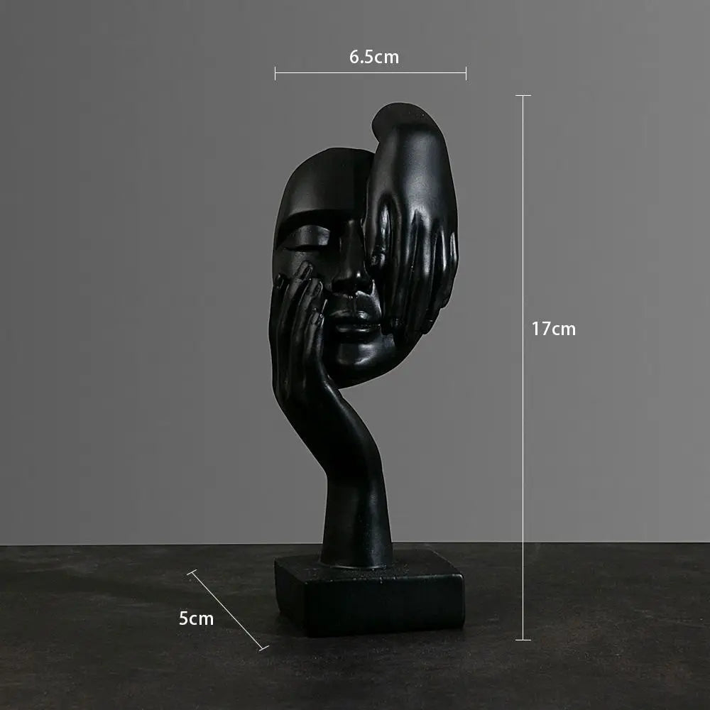 Nordic Abstract Face Resin Statue - ABSI VENTURE Home Decor