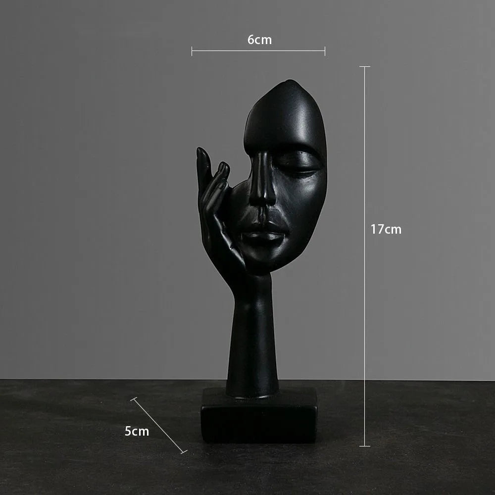 Nordic Abstract Face Resin Statue - ABSI VENTURE Home Decor