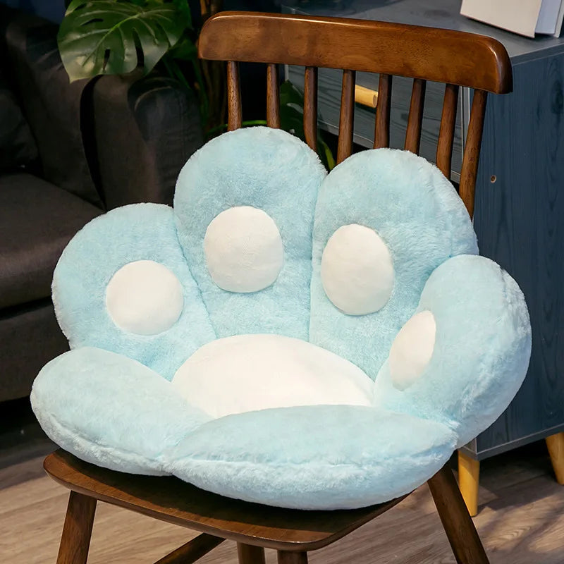 Cute Cat Paw Chair Cushion–Soft Plush Seat Pad, Cozy Floor Pillow and Chair Mat for Home