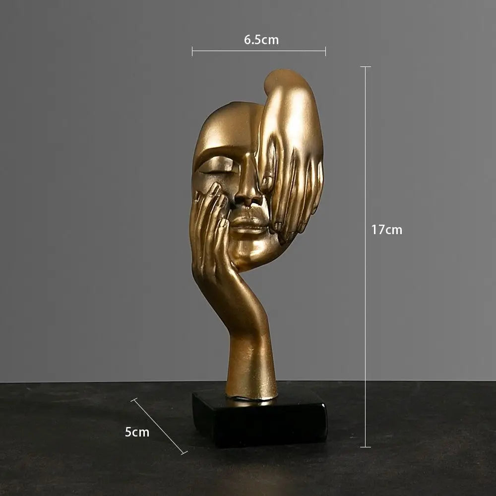 Nordic Abstract Face Resin Statue - ABSI VENTURE Home Decor