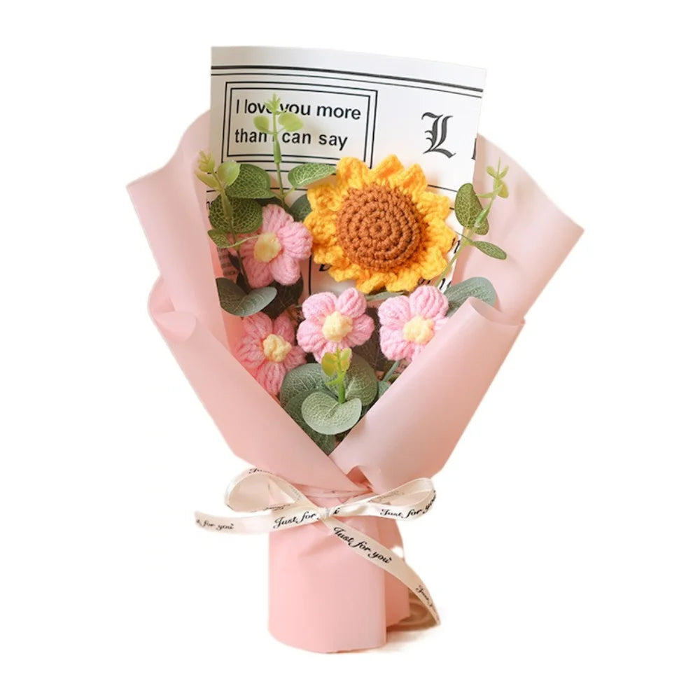 Handmade Crochet Flower Bouquet
