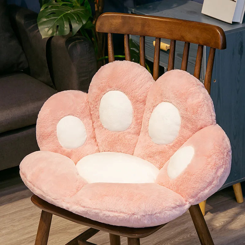 Cute Cat Paw Chair Cushion–Soft Plush Seat Pad, Cozy Floor Pillow and Chair Mat for Home