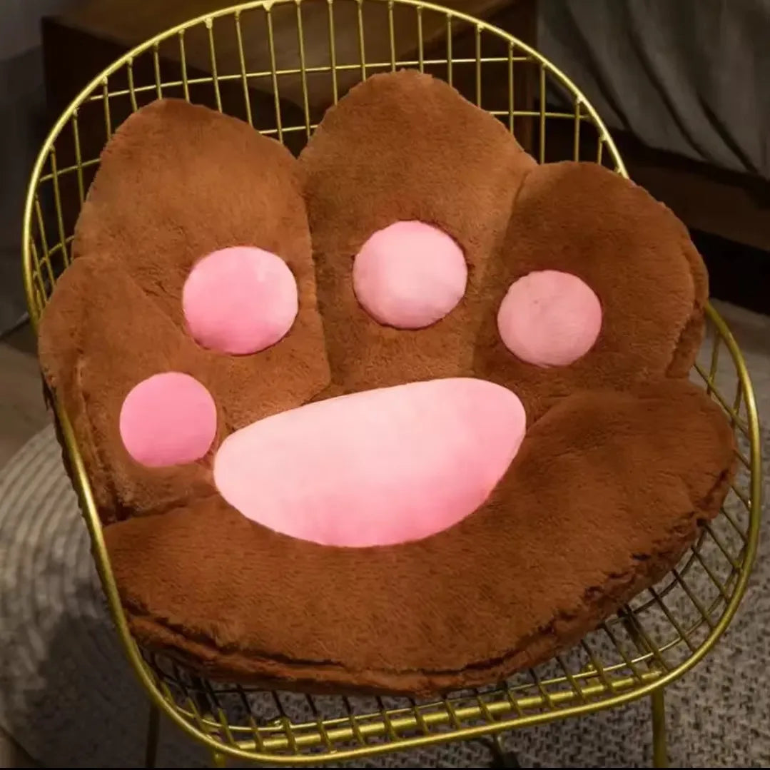 Cute Cat Paw Chair Cushion–Soft Plush Seat Pad, Cozy Floor Pillow and Chair Mat for Home