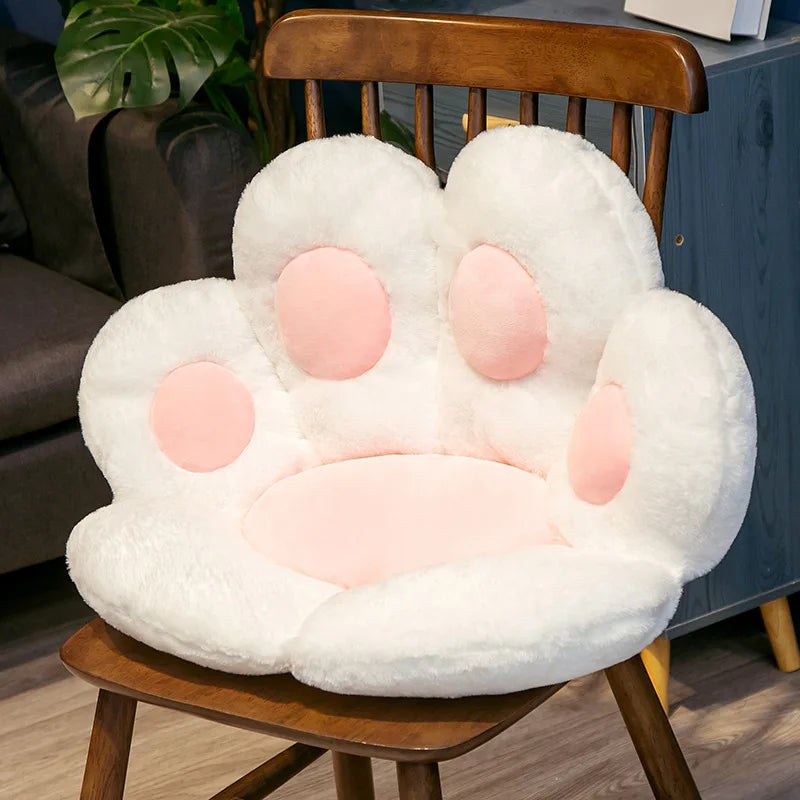 Cute Cat Paw Chair Cushion–Soft Plush Seat Pad, Cozy Floor Pillow and Chair Mat for Home